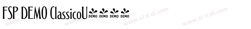 FSP DEMO ClassicoU字体转换 FSP DEMO ClassicoU字体转换